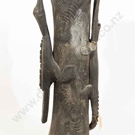 A Large Papua New Guinea Water Drum From The Chambri Area