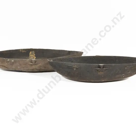 Two Elliptical Ramu River Food Bowls