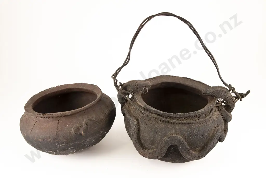 Two Papua New Guinea Cooking Pots Image 1++