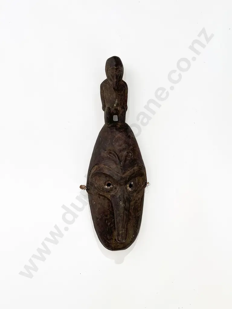 Three Papua New Guinea Spirit Head Masks Image 1++