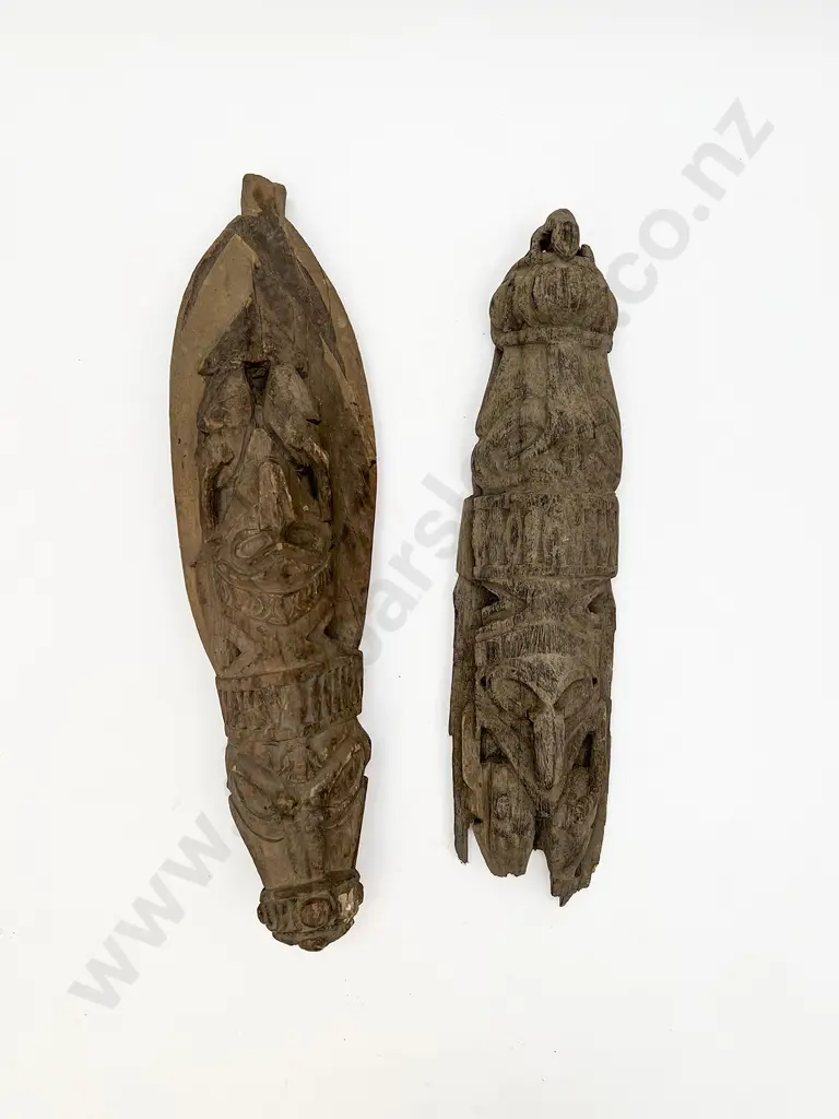 A Papua New Guinea Ramu River House Board And Mask Image 1++