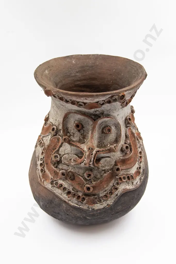 A Good Papua New Guinea Sago Storage Jar From The Aibom Vllage Image 1++