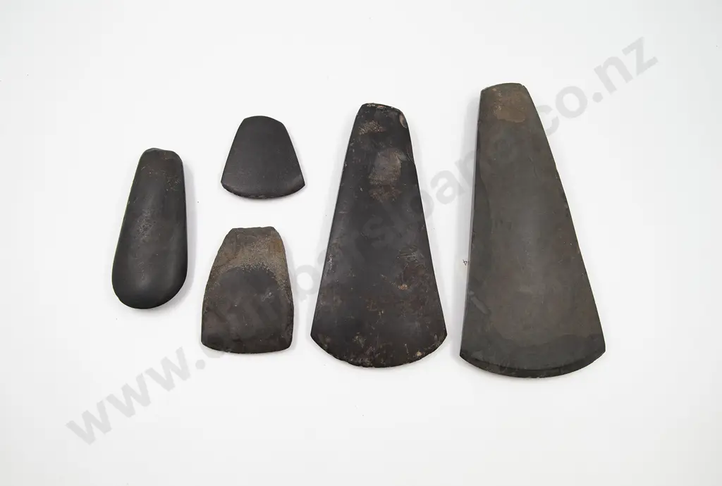 Five Papua New Guinea Adze Blades Image 1++