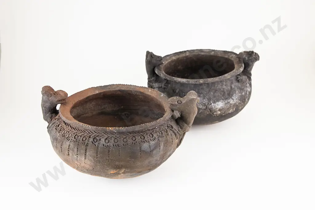 Two Papua New Guinea Azera Cooking Pots Image 1++