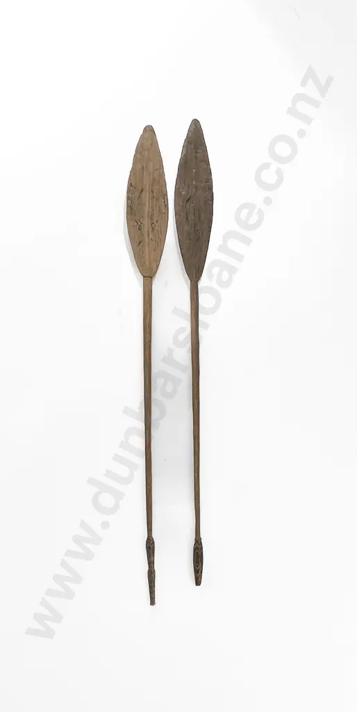Two Ramu River Paddles From Papua New Guinea Image 1++
