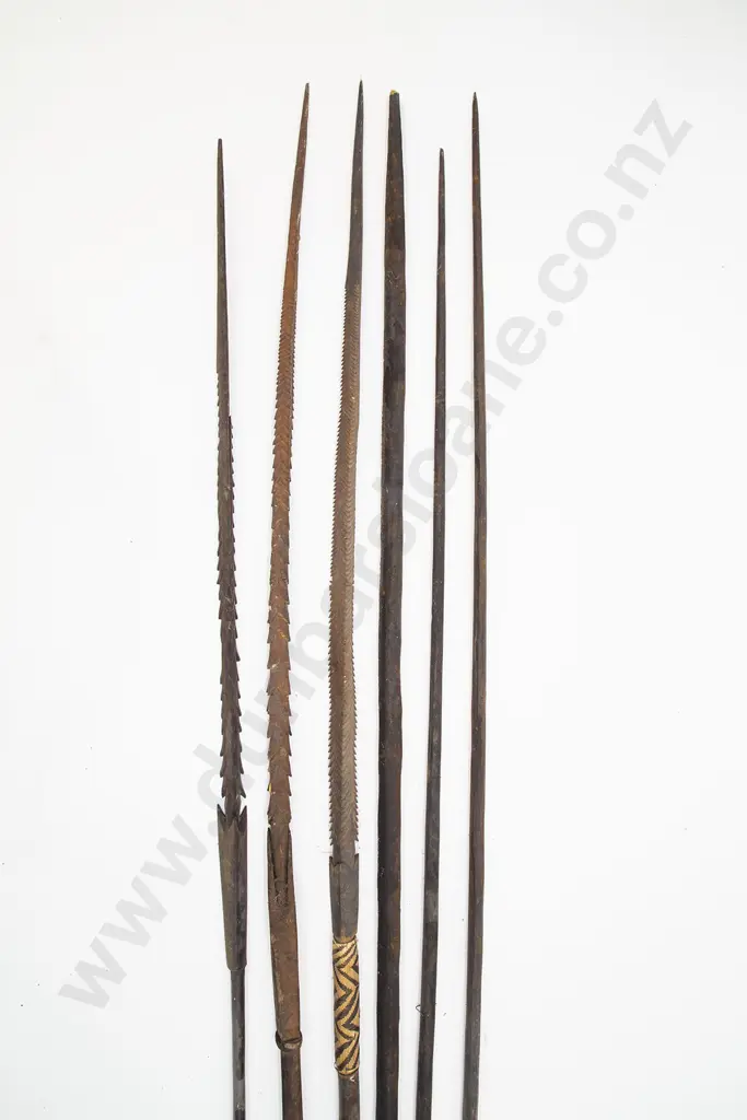 Six Ramu River Spears From Papua New Guinea Image 1++