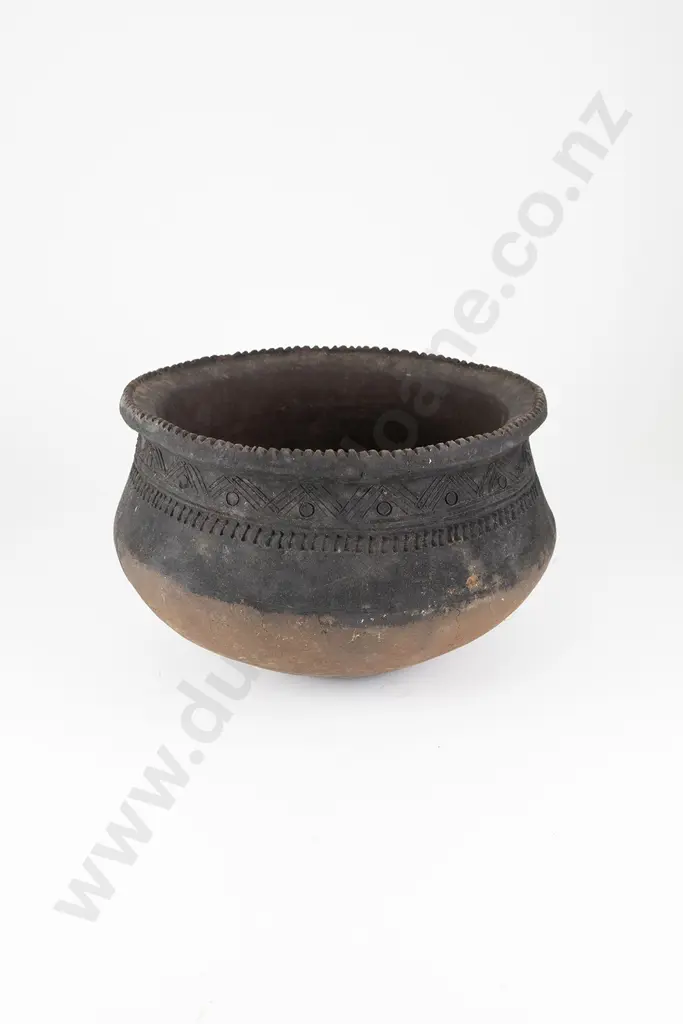 Two Papa New Guinea Raku Fired Cooking Pots Image 1++