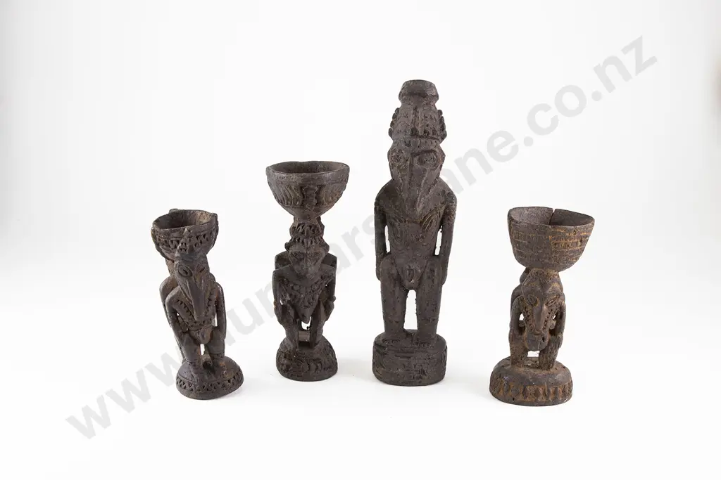 Seven Papua New Guinea Ramu River Figures Image 1++
