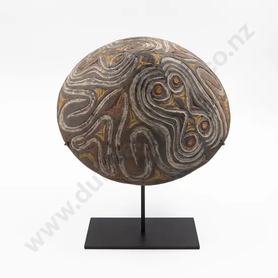 A Papua New Guinea Sepik River Bowl With Stand
