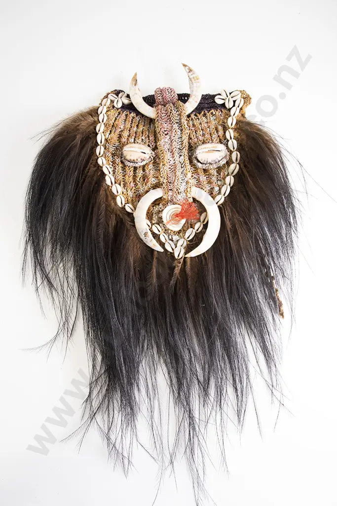 A Papua New Guinea Woven Sepik River Mask Image 1++