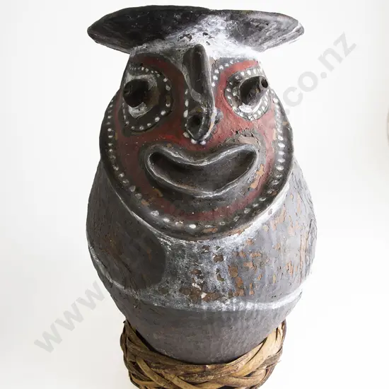 A Papua New Guinea Aibom Village Sago Storage Jar