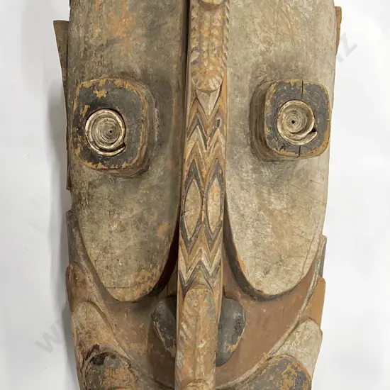 A Large And Impressive Spirit Mask From Papua New Guinea