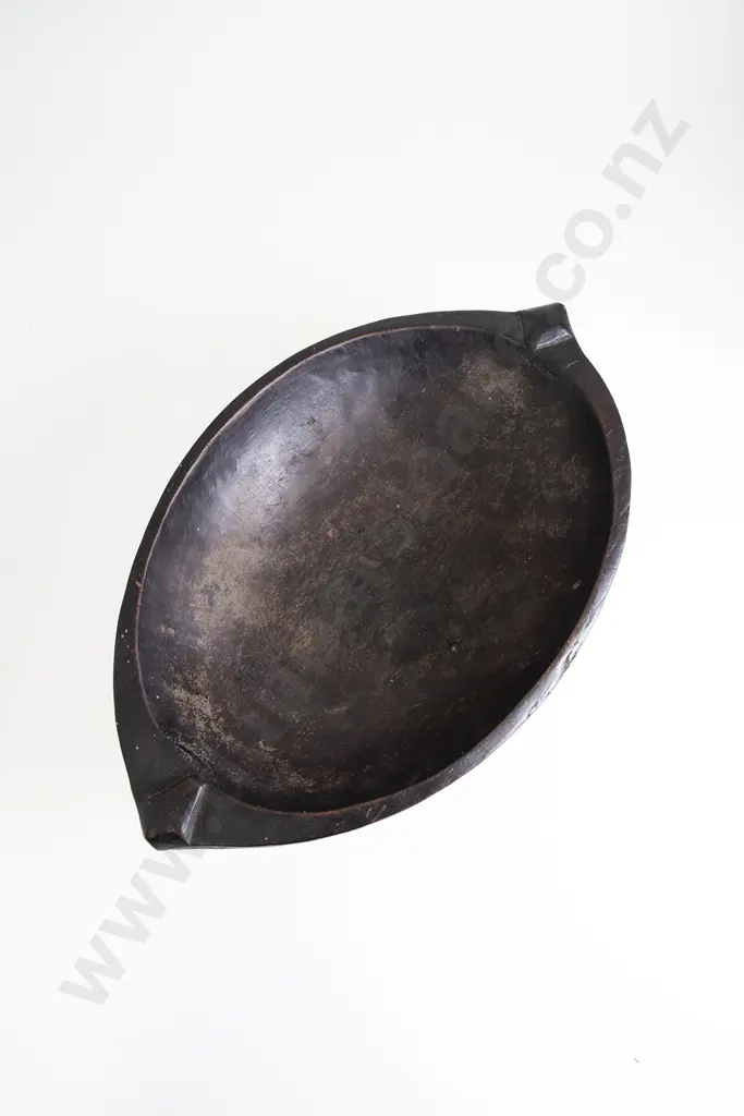 Trobriand Island Elliptical Wooden Feast Bowl Image 1++
