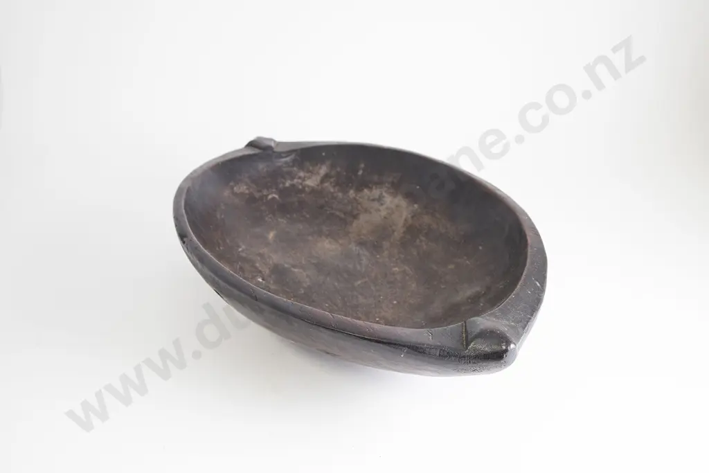 Trobriand Island Elliptical Wooden Feast Bowl Image 1++