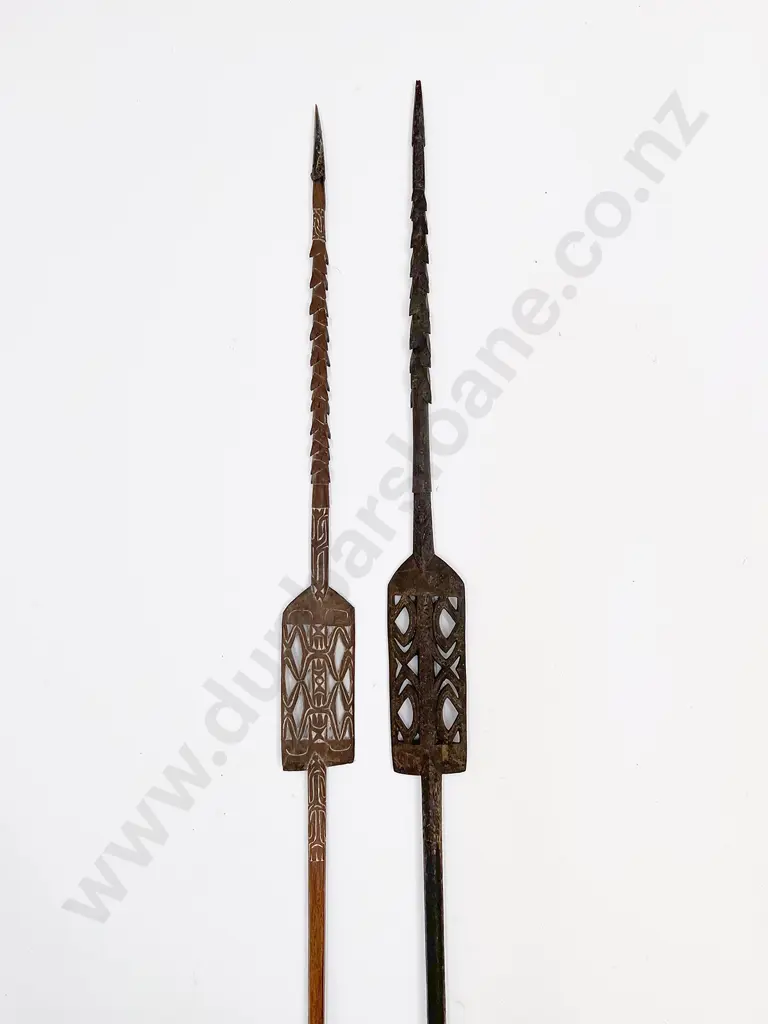 Two Ceremonial Spears From Irian Jaya Image 1++