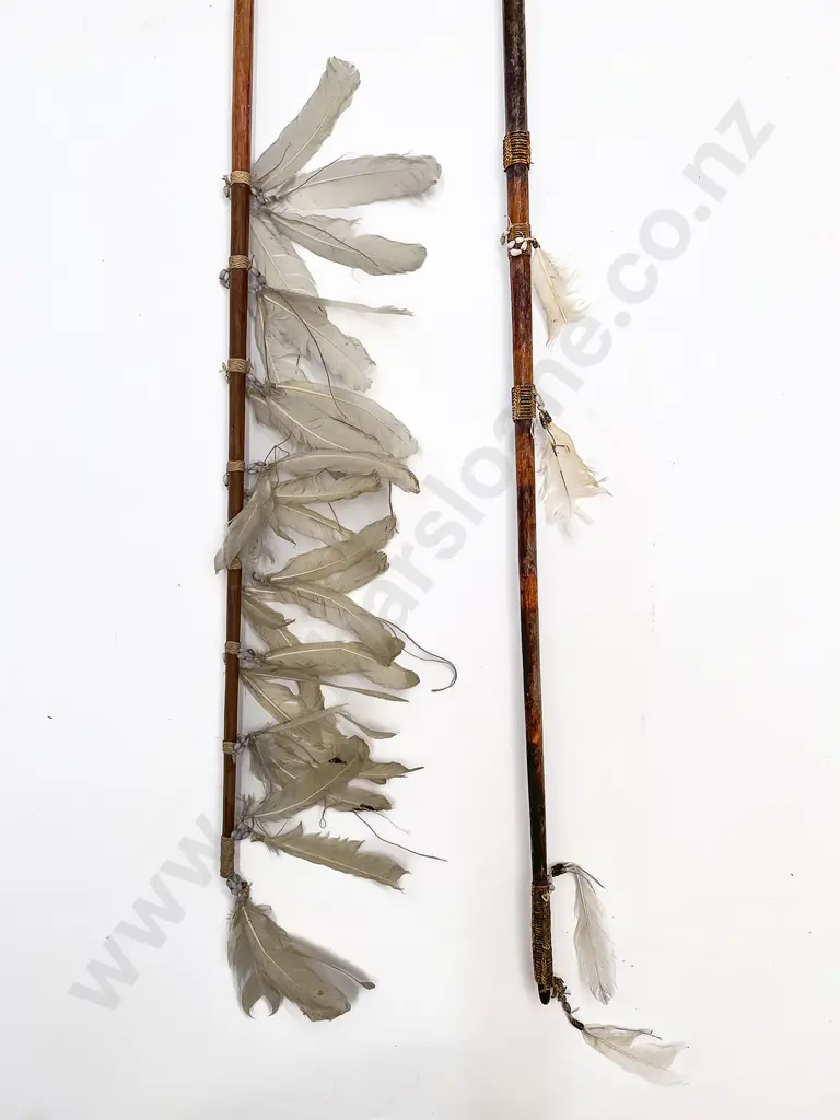 Two Ceremonial Spears From Irian Jaya Image 1++