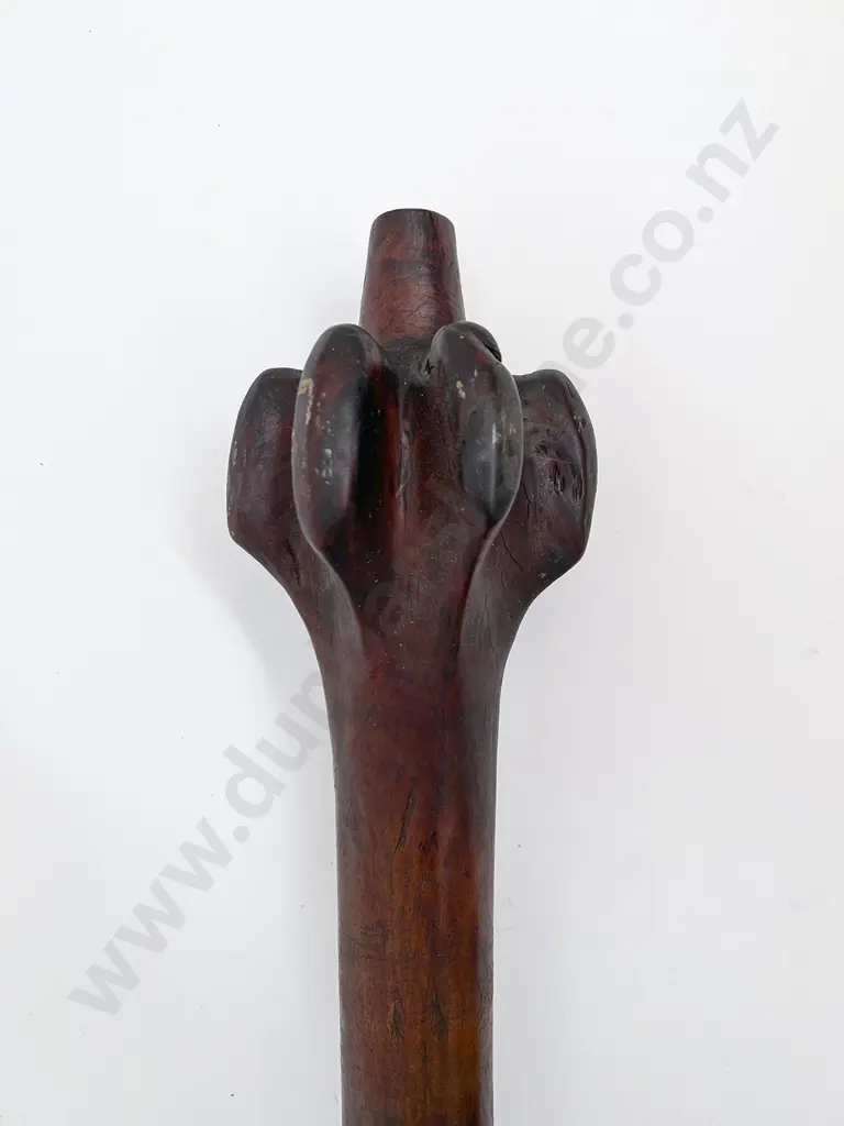 A Fijian Lobbed Vunikau (Long Roostock War Club) Image 1++