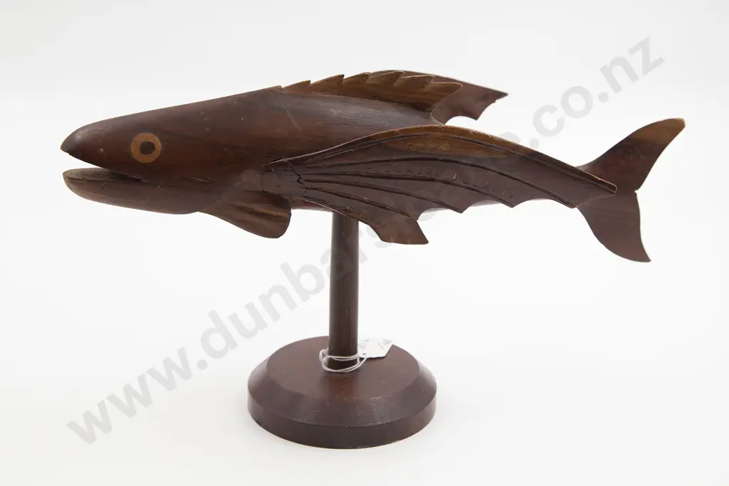 A Pitcairn Island Carved Wood Flying Fish Image 1++