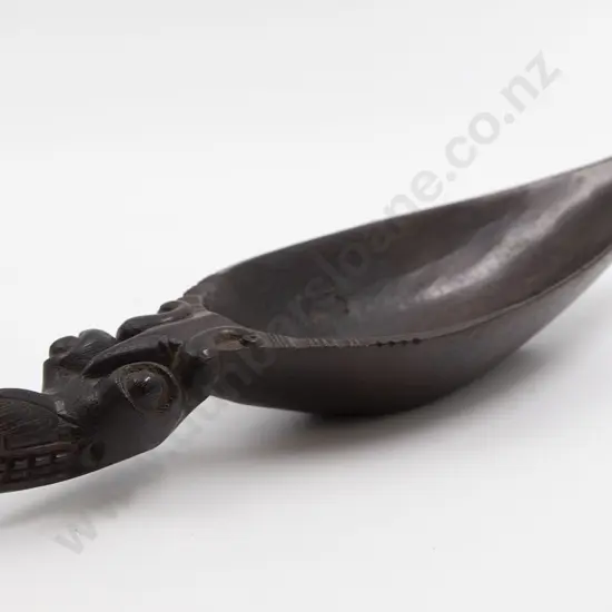 A Dayak Ceremonial Bowl With Crocodile Head