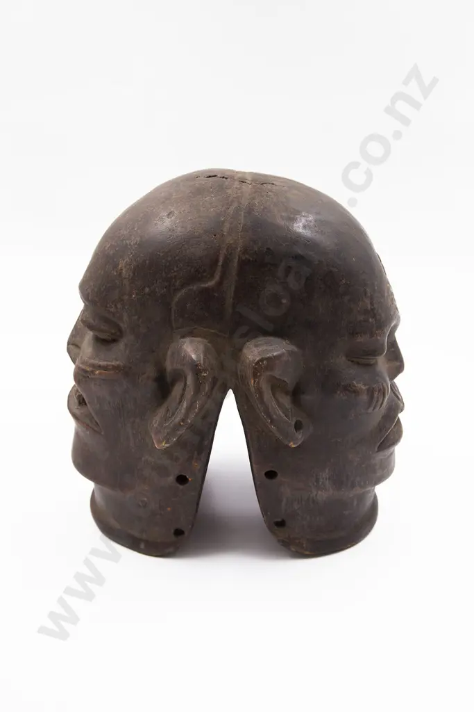 Makonde Double Headed "Lipiko" Helmet Mask. Image 1++