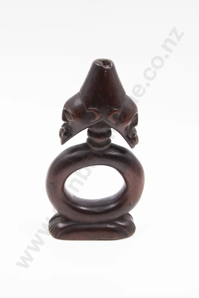 A Pair Of Carved Wood African Figures Image 1++