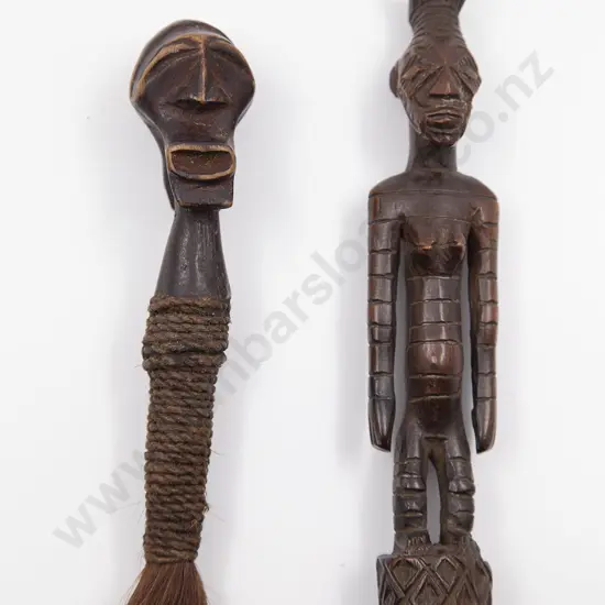 Two African Fly Whisks