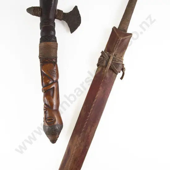 An African Maasai Tribe Seme Knife And A Chieftan's Axe