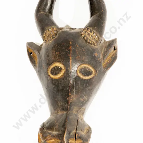 A Bamenda Cow Bush Mask From Cameroon