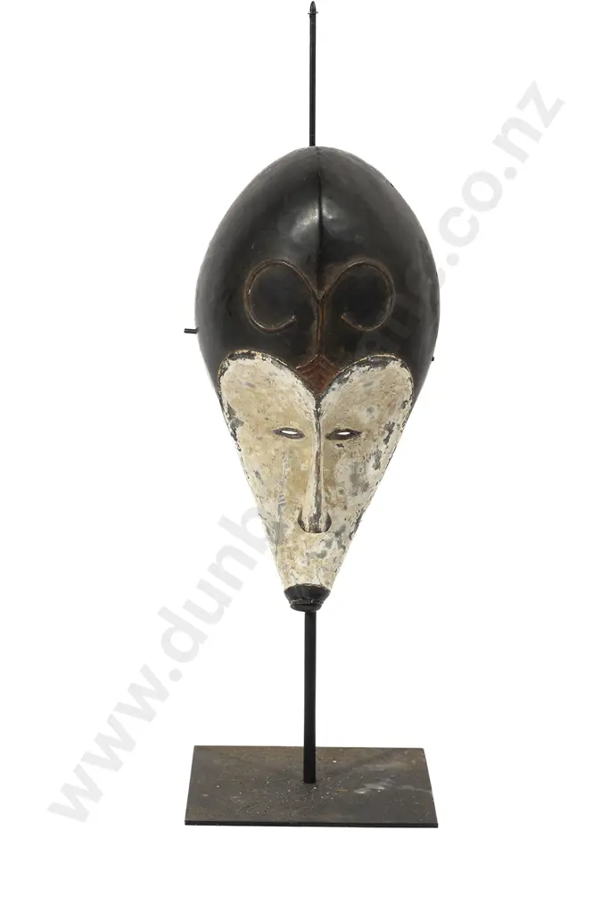 African Fang Gabon Mask With Stand Image 1++