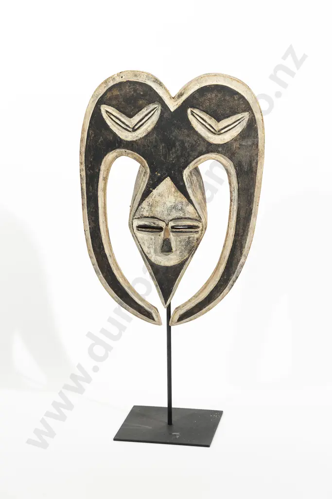 A Kwele Mask From Central Africa Image 1++
