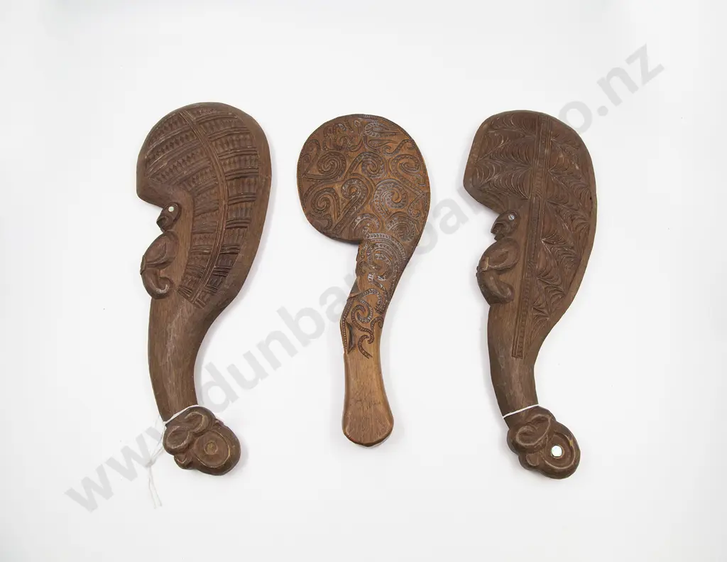 Three Assorted Wooden Wahaika Image 1++