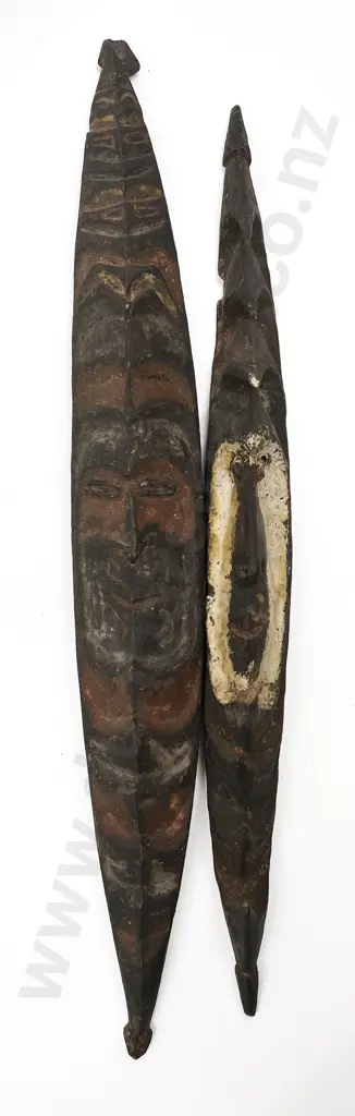 Two Sepik River Masks Image 1++
