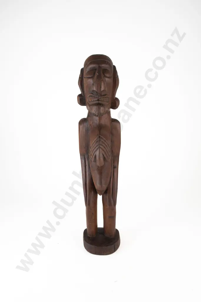 Easter Island Carved Standing Figure Image 1++