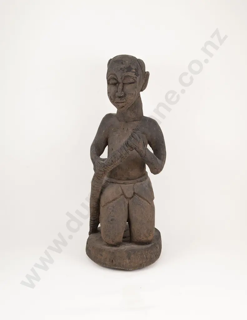 African Kneeling Figure Image 1++
