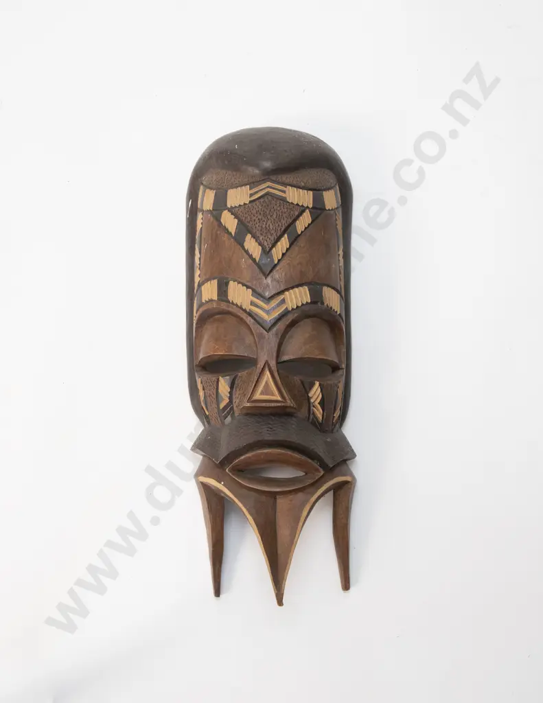 Decorative Free Standing African Mask Image 1++