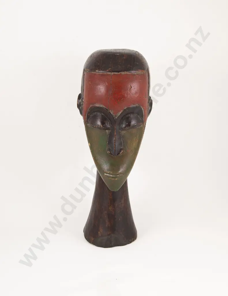 Double Sided African Head Sculpture Image 1++