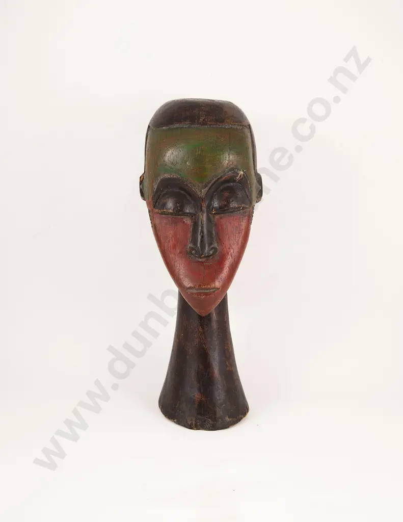 Double Sided African Head Sculpture Image 1++