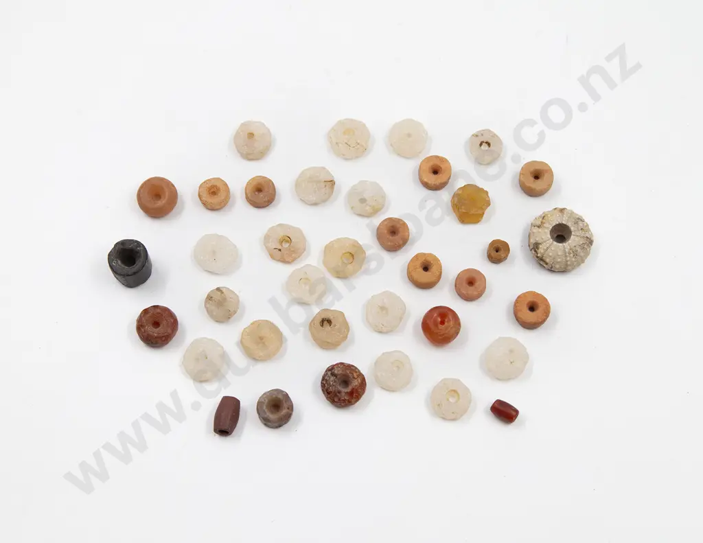 A Collection Of Neolithic Quartz And Stone Beads Image 1++
