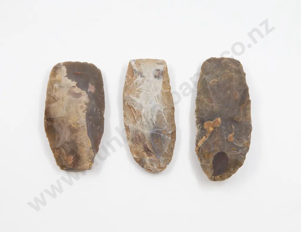 Three Neolithic Celt Axe/Hammerstone Tool Image 1++