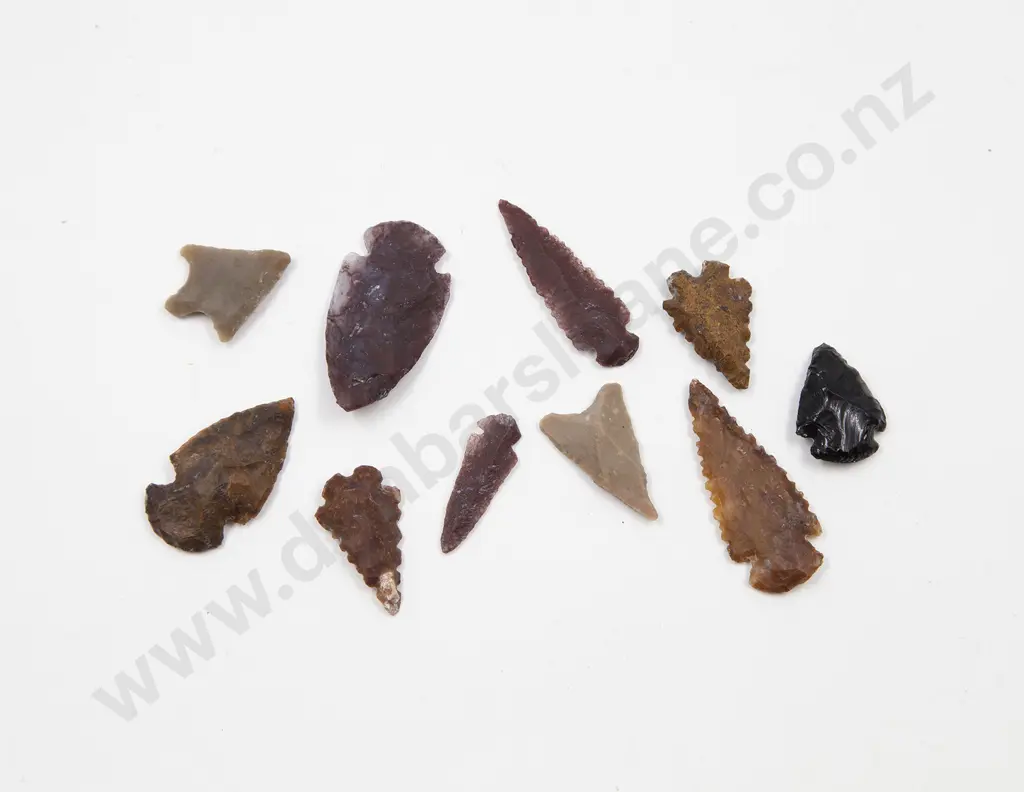 Seven Stone Age Arrow Heads Image 1++