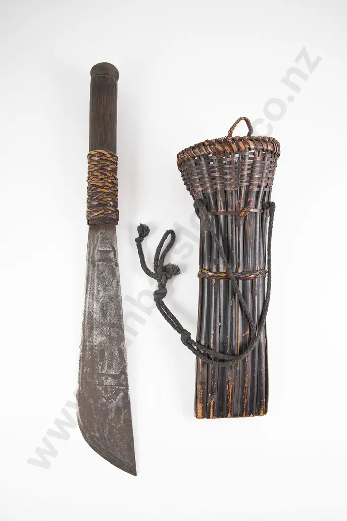 An Assortment Of Tribal Bladed Items And Medicine Containers (15 Pieces) Image 1++