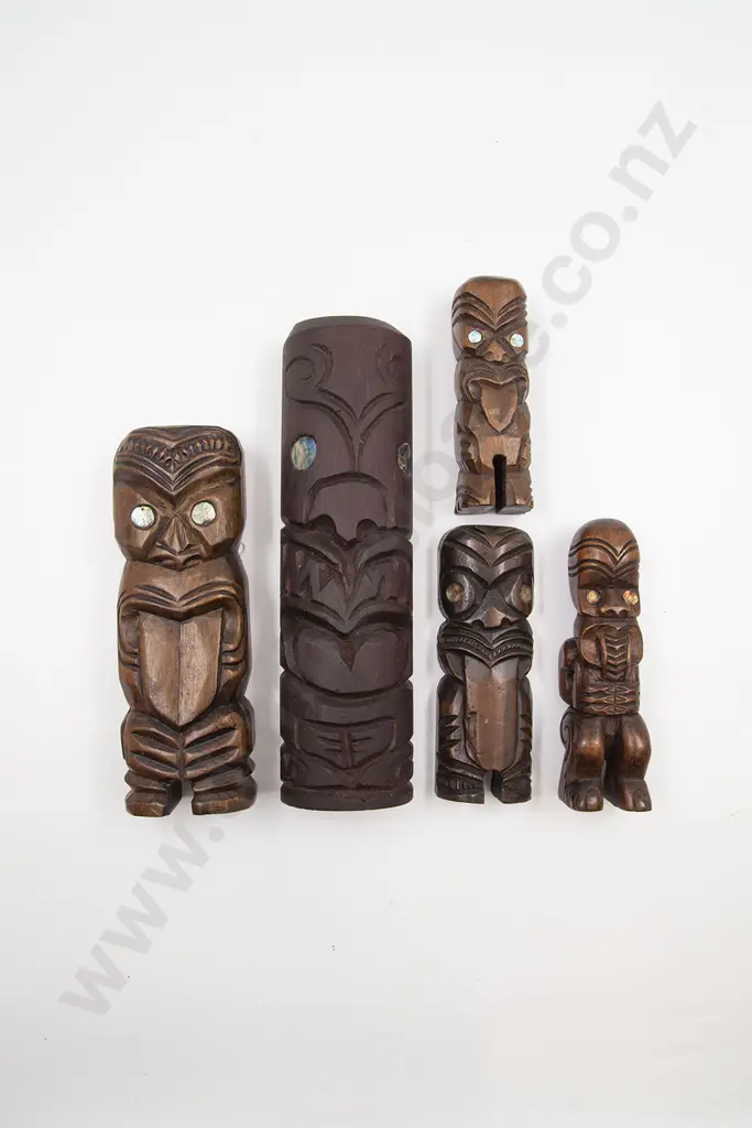 Five Pou Whakairo Image 1++