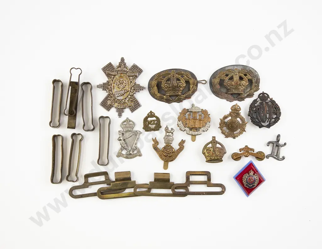 Collection Mainly British Military Badges and Fittings Image 1++