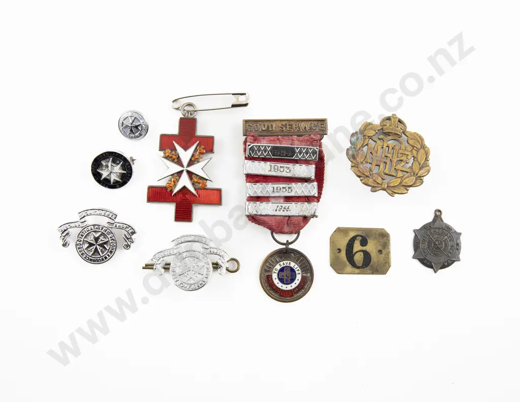 S/S and Enamel St John Medallion Image 1++