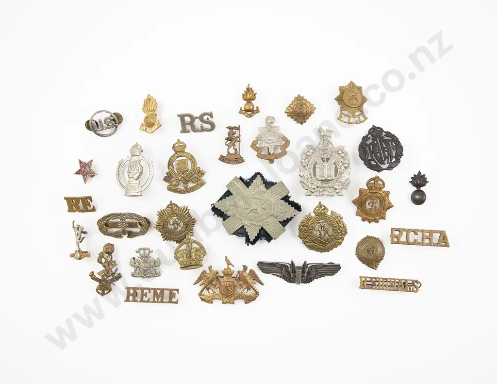 WWI and WWII British Canadian USA Soviet Union Fiji Badges and Insignia (30) Image 1++