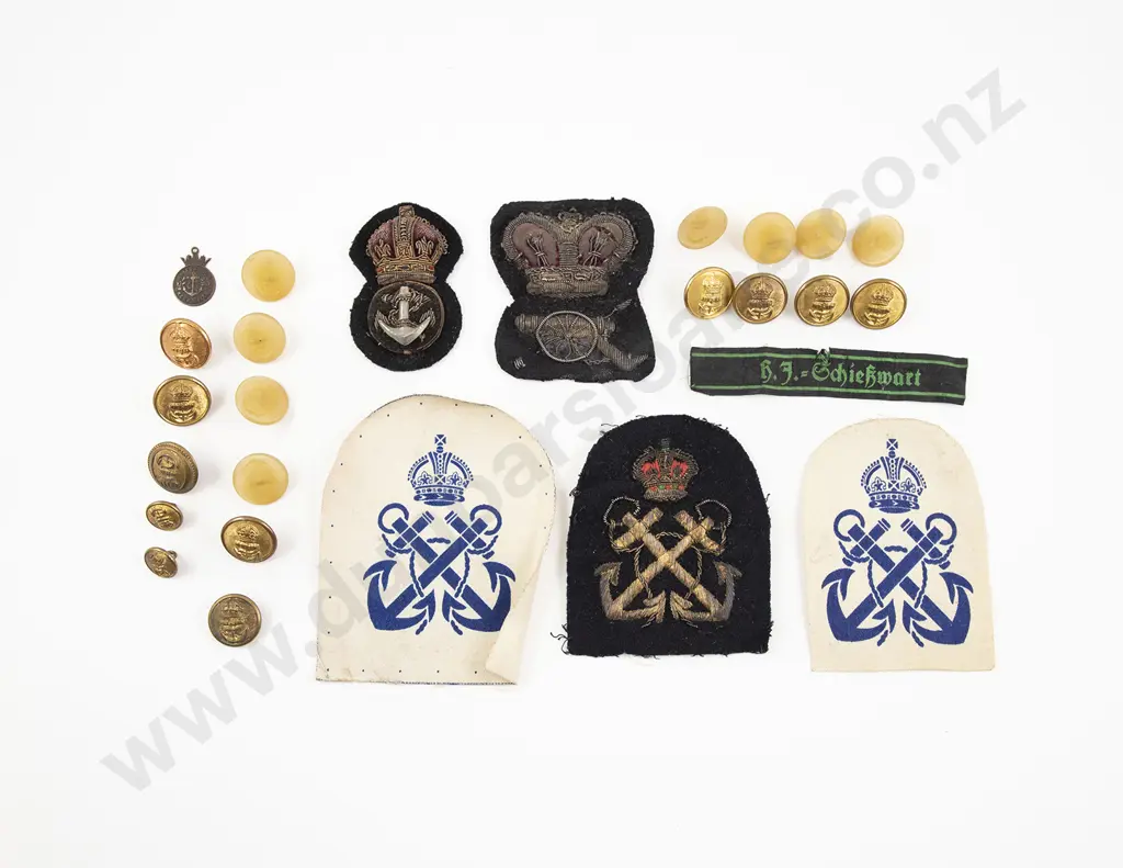 Three Antique Bullion Wire Badges Image 1++