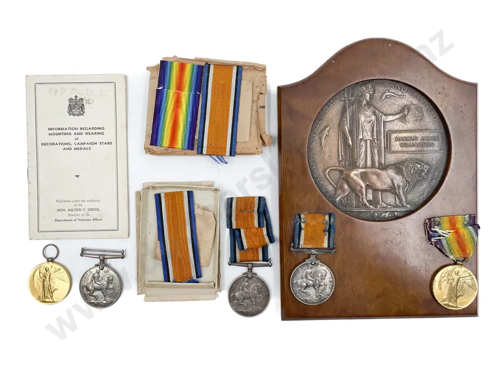 WWI NZ Family Medal Group Image 1++