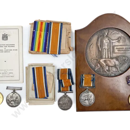 WWI NZ Family Medal Group