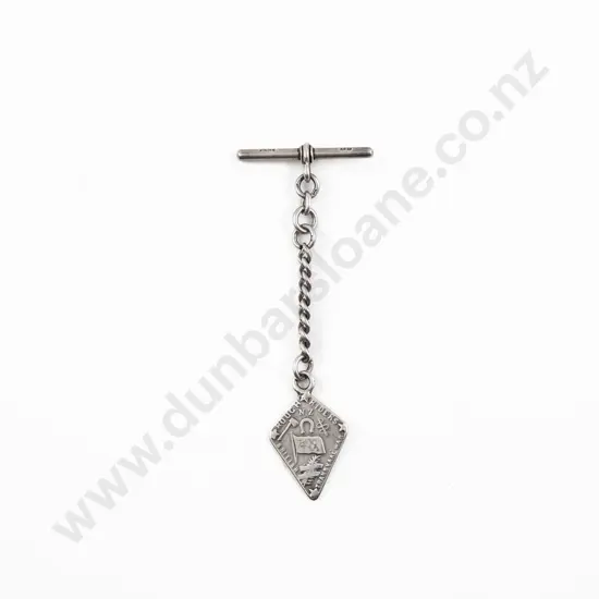 Silver NZ Rough Riders Watch Fob Commemorative Medallion