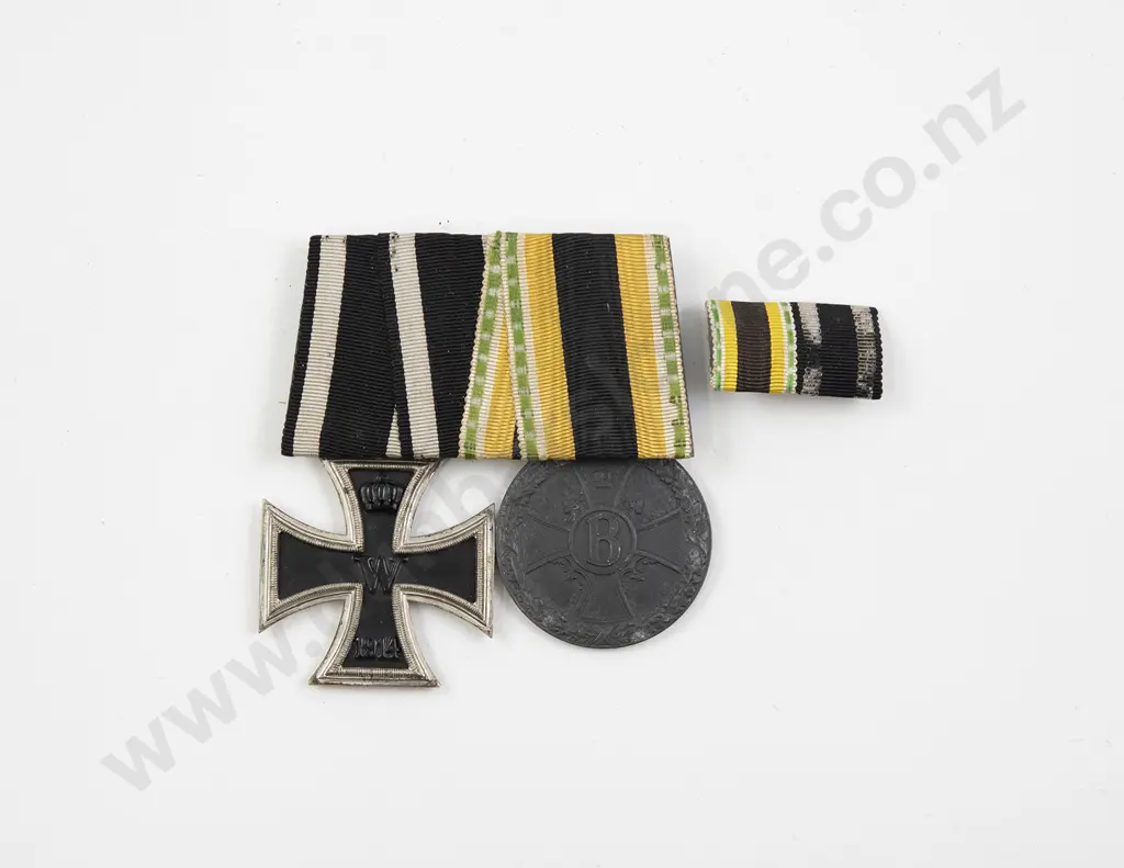 WWI German Two Medal Group with Ribbons Image 1++
